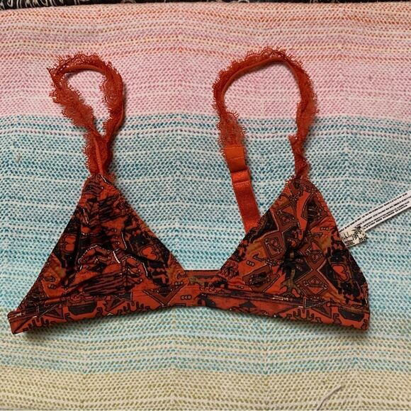 Free People Lace Triangle Bralette XS - Picture 1 of 4
